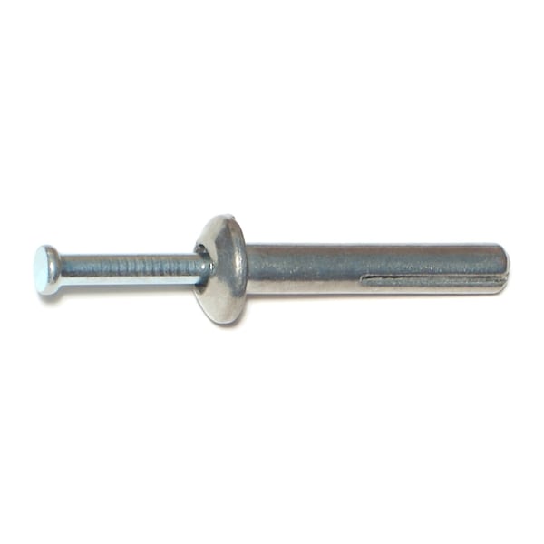 Midwest Fastener Nail Drive Anchor, 1/4" Dia., 1-1/2" L, Steel Zinc Plated, 100 PK 04068 - main